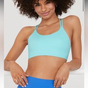 NWOT OFFLINE By Aerie Goals Strappy Sports Bra Size Small in Aquamarine